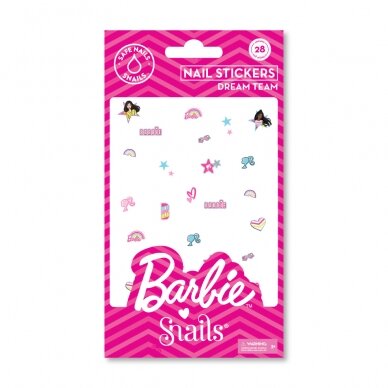 Barbie Snails nagų lipdukai, Dream Team