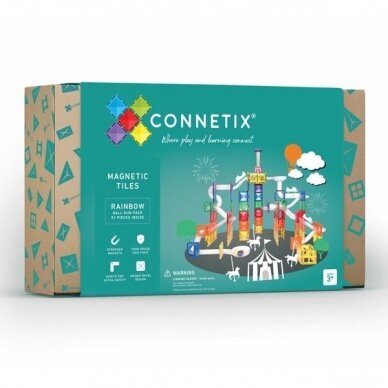 Connetix kamuoliukų trasa 92 dalys