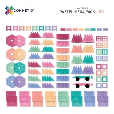 Connetix Pastelinis MEGA rinkinys 202 dalys 2