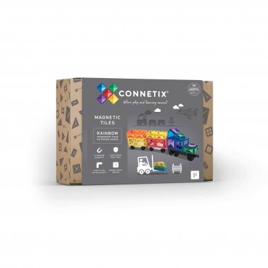 Connetix TRANSPORTO rinkinys 50 dalių