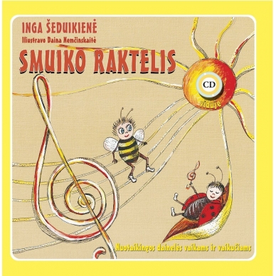 Dainelių knyga su CD "Smuiko raktelis"