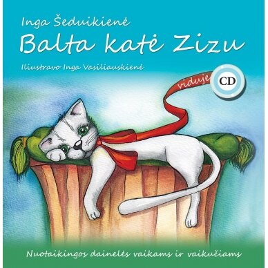 Dainų knygelė su CD, Balta katė Zizu