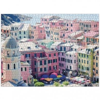 Dėlionė "Margoji Italijos Vernazza", 1000 dalių 1