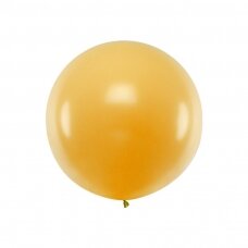 Didelis apvalus balionas 1m, auksinis