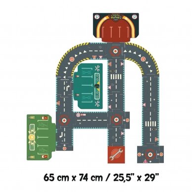 Didelė dėlionė Crazy Motors miesto keliai 3