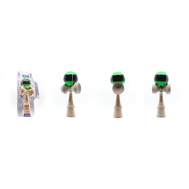 Kendama žaislas, medinis/žalias 2