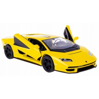 KiNSMART automobilis, Lamborghini Countach LPI 800-4, geltonas