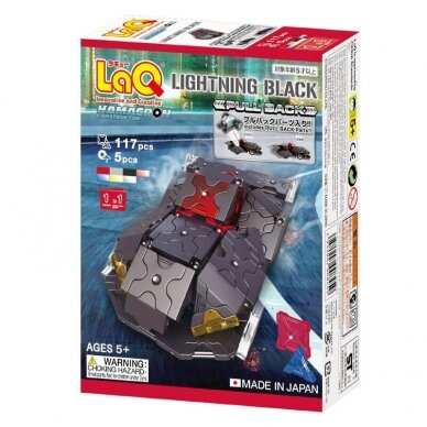 Konstruktorius LaQ „Hamacron Constructor Lightning Black”