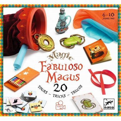 Magijos rinkinys Djeco Fabuloso Magus, 20 triukų