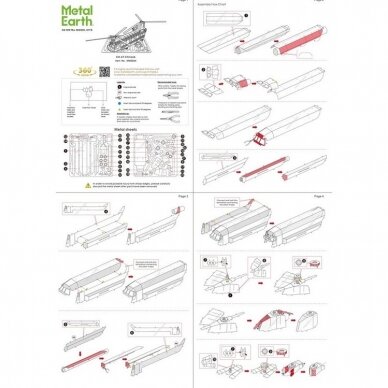 Metalinis 3D konstruktorius "CH-47 Chinook" 3