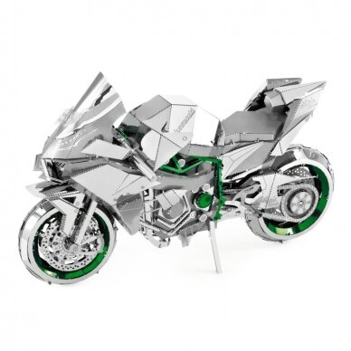 Metalinis 3D konstruktorius "Kawasaki Ninja Green" Iconx serija