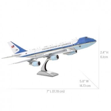 Metalinis 3D konstruktorius lėktuvas Air Force One 4