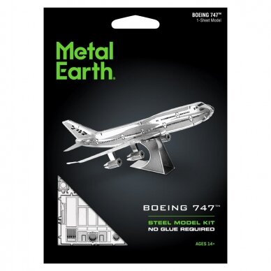 Metalinis 3D konstruktorius lėktuvas "Jet Boeing 747" 1