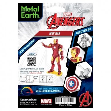 Metalinis 3D konstruktorius "Marvel Avenger Iron Man" 2