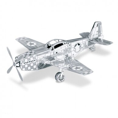 Metalinis 3D konstruktorius Mustang P-51