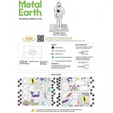 Metalinis 3D konstruktorius "Riteris Armor European" 2