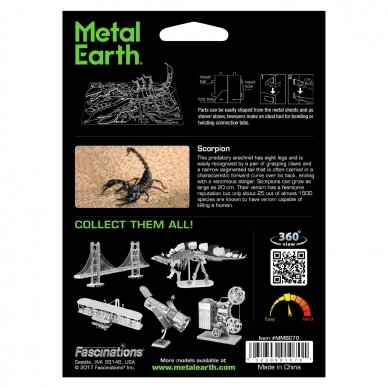 Metalinis 3D konstruktorius Skorpionas 2