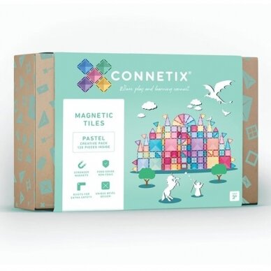 Connetix Pastelinis Kūrybiškumo rinkinys 120 dalių