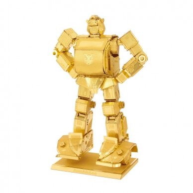 Metalinis 3D konstruktorius "Transformers Bumblebee" auksinis