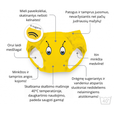 Mokomosios kelnaitės-atprastukės, Bitė, 2-3 metai 3