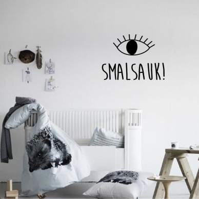 Sienos lipdukas "Smalsauk" 1