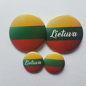 Ženkliukas "Lietuvos vėliava" , 45mm